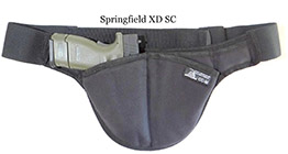Nylon Trouser Possum Pouch Crotch Carry Holster Springfield XD SC Ruger SR9 